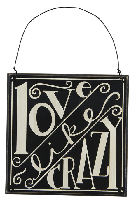 Primitives Hanging Box Sign - Love Like Crazy