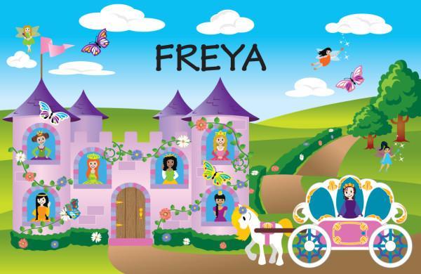 PM044 Girls Princess Placemat - Freya