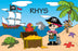 Pirate Placemats - Boys Names