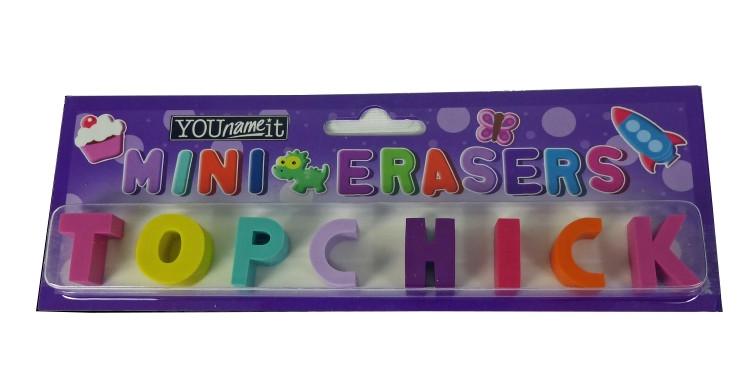 Childrens Mini Erasers - Top Chick