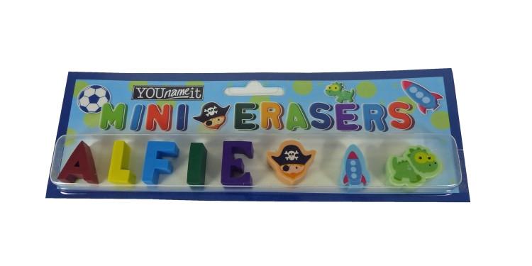 Childrens Mini Erasers - Alfie