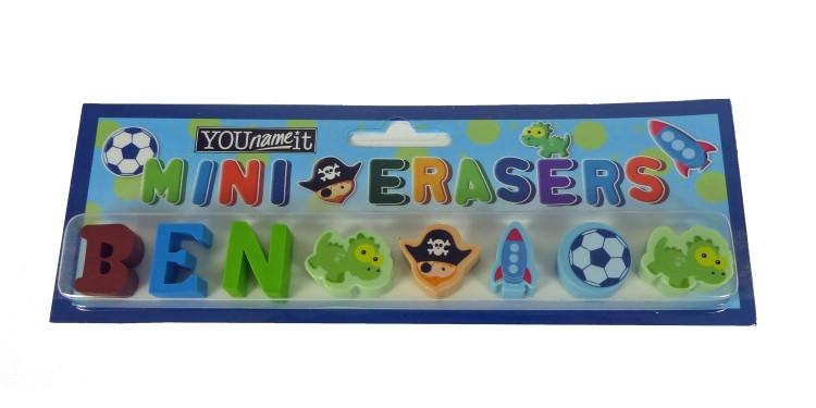 Childrens Mini Erasers - Ben