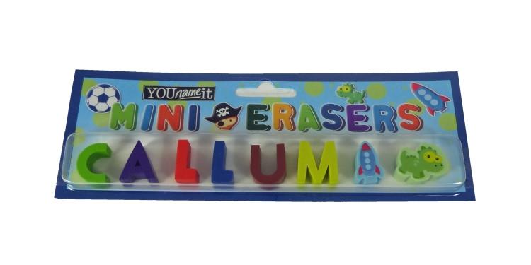 Childrens Mini Erasers - Callum