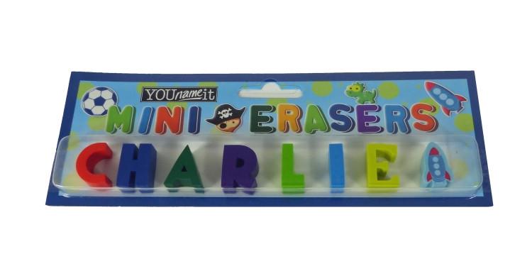 Childrens Mini Erasers - Charlie