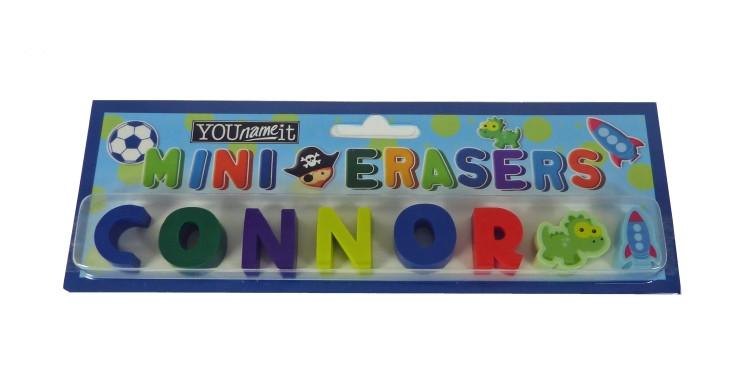 Childrens Mini Erasers - Connor
