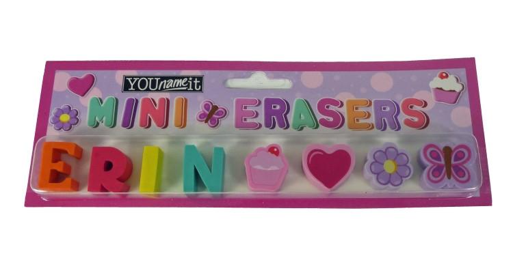Childrens Mini Erasers - Erin