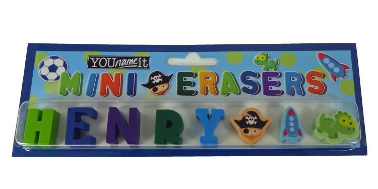 Childrens Mini Erasers - Henry