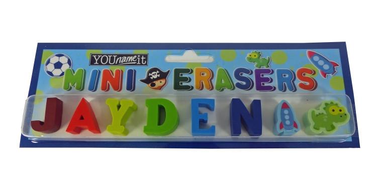 Childrens Mini Erasers - Jayden