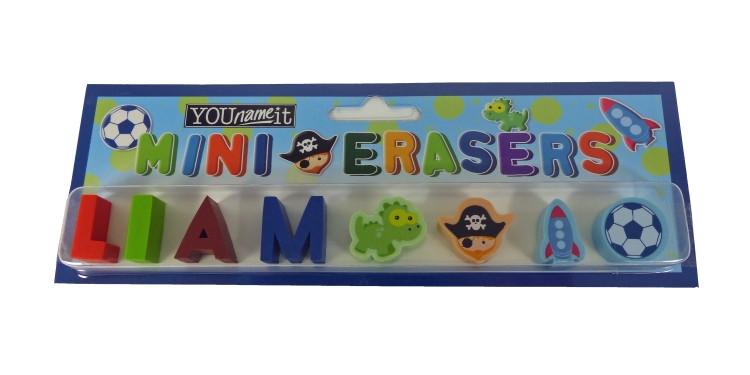 Childrens Mini Erasers - Liam