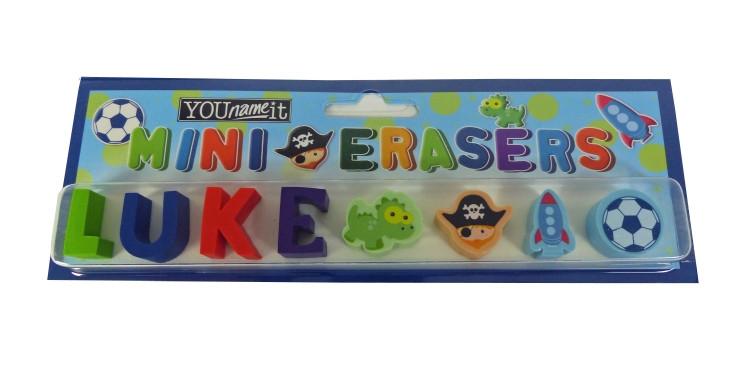 Childrens Mini Erasers - Luke