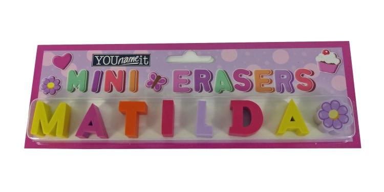 Childrens Mini Erasers - Matilda