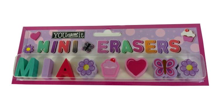 Childrens Mini Erasers - Mia
