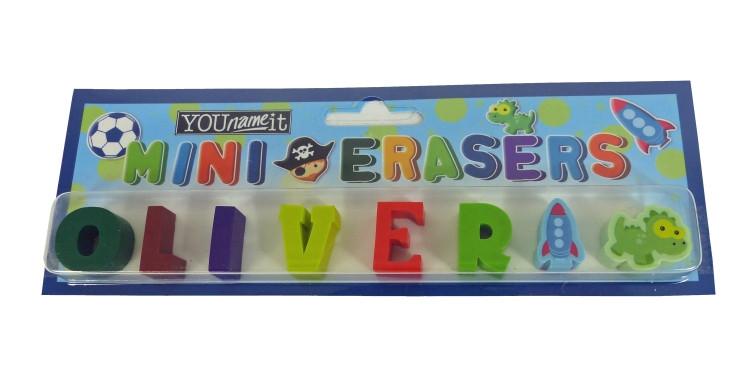 Childrens Mini Erasers - Oliver