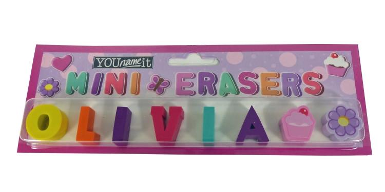 Childrens Mini Erasers - Olivia