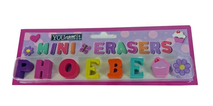 Childrens Mini Erasers - Phoebe