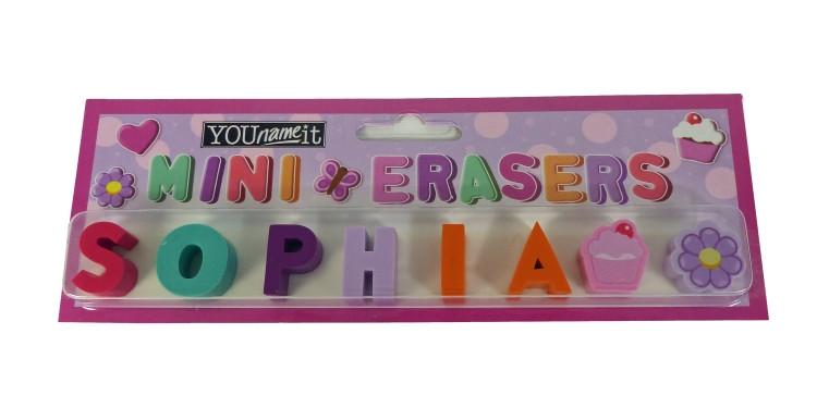 Childrens Mini Erasers - Sophia