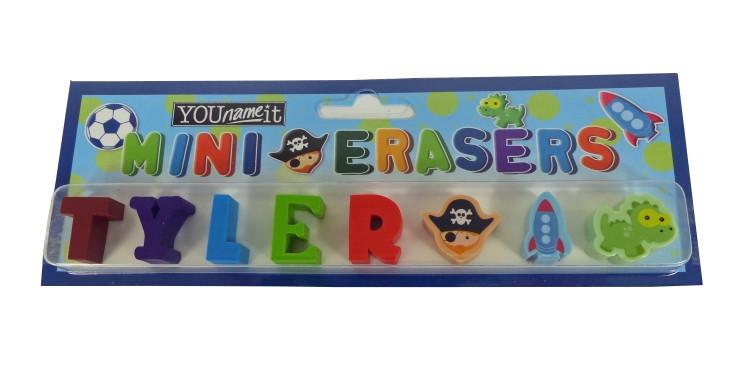 Childrens Mini Erasers - Tyler