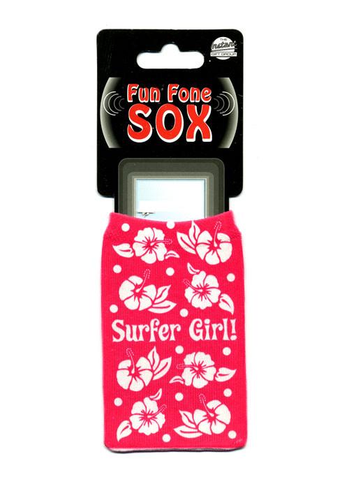 Surfer Girl Phone Sox