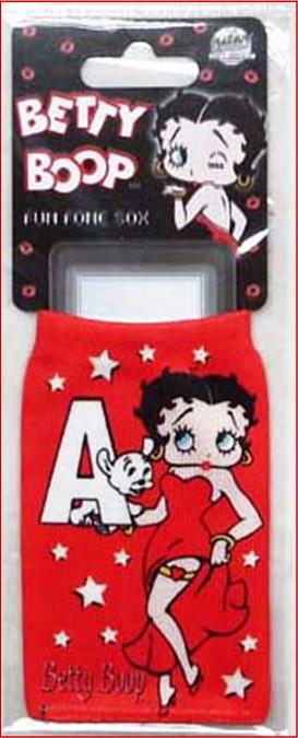 Betty Boop Phone Sox Initial A