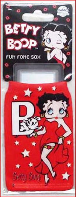 Betty Boop Phone Sox Initial B