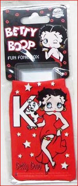 Betty Boop Phone Sox Initial K