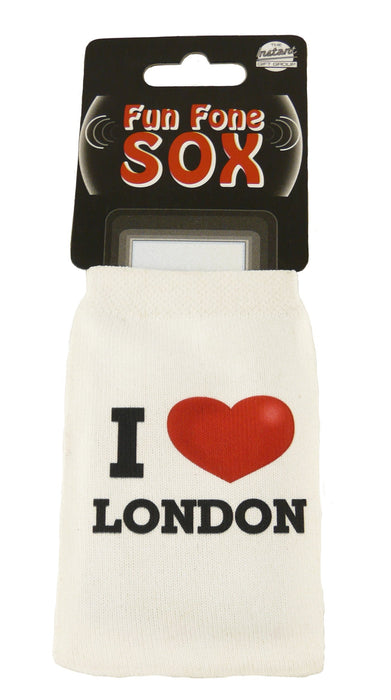 I Love London White Phone Sox