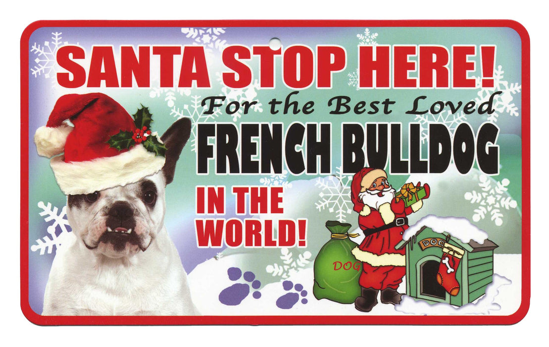 PSS031 Santa Stop Here Sign - German Shepherd