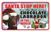 PSS043 Santa Stop Here Sign - Yellow Labrador
