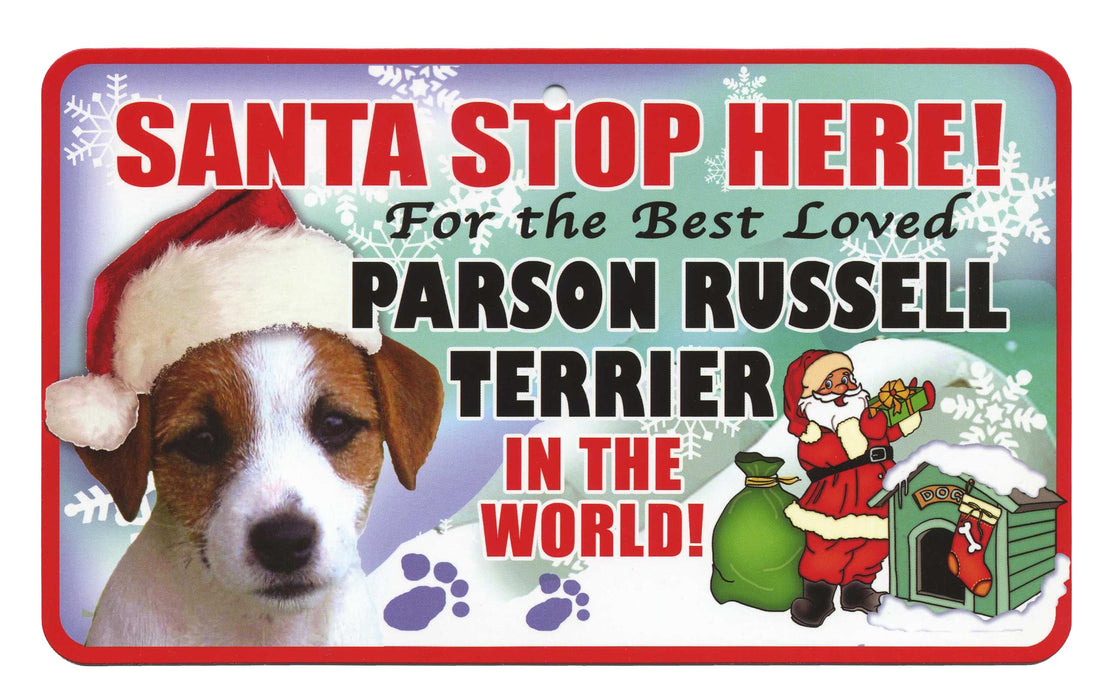 PSS053 Santa Stop Here Sign - Pekingese