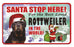 PSS062 Santa Stop Here Sign - St. Bernard