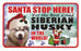 PSS070 Santa Stop Here Sign - Cocker Spaniel