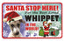 PSS078 Santa Stop Here Sign - Yorkshire Terrier