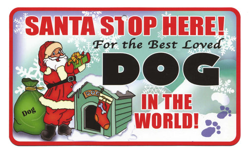 PSS001 Santa Stop Here Sign - Akita