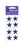 Pack of Sparkly Prismatic Stickers - 4 Stars