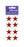 Pack of Sparkly Prismatic Stickers - 4 Stars