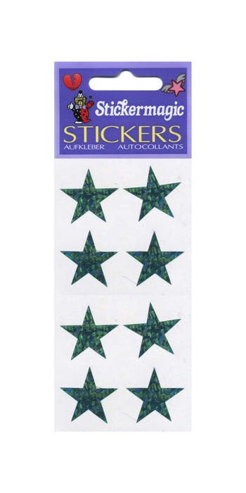 Pack of Sparkly Prismatic Stickers - 4 Stars