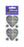 Pack of Sparkly Prismatic Stickers - 3 Hearts