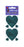 Pack of Sparkly Prismatic Stickers - 3 Hearts