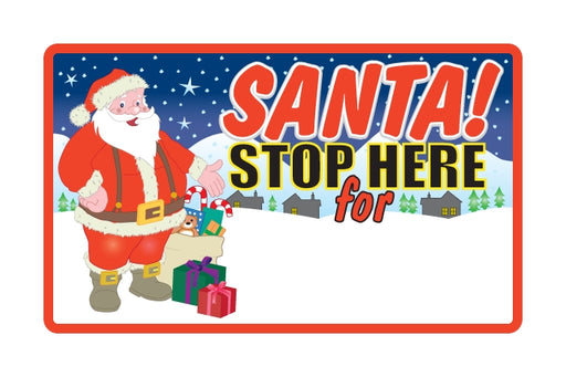 Santa Stop Here Sign - Girls Names