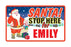 Santa Stop Here Sign - Girls Names