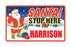 Santa Stop Here Sign - Boys Names