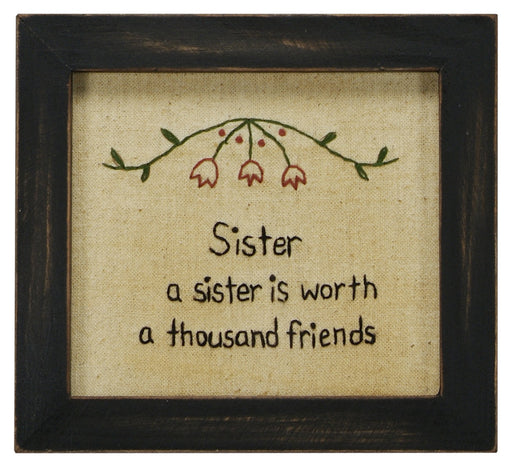 Stitcheries by Kathy Sign - Sister