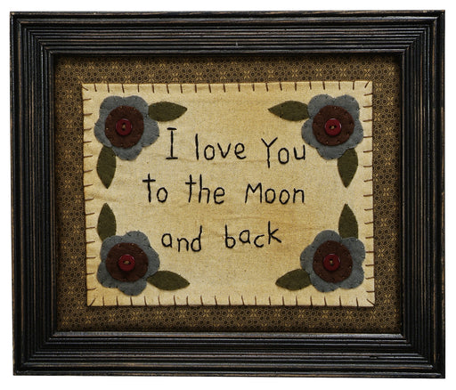 Stitcheries by Kathy Sign - Love You To The Moon And Back
