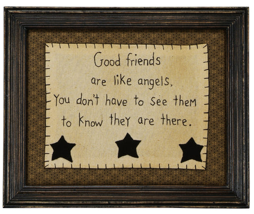 Stitcheries by Kathy Sign - Good Friends are like Angels