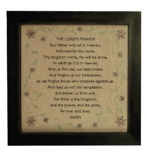 The Lords  Prayer 16 3/4 X 16 3/4