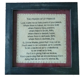 The St Francis Prayer 15 1/2 X 15 1/2