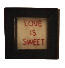Love Is Sweet 4'' X 4''  Sticheries