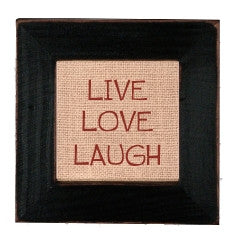 Live Love Laugh 4'' X 4''  Sticheries