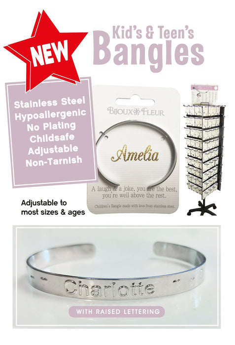 Bijoux Fleur Childrens' Bangles - Names