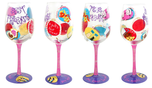 T3780A Best Friend Wine Glass